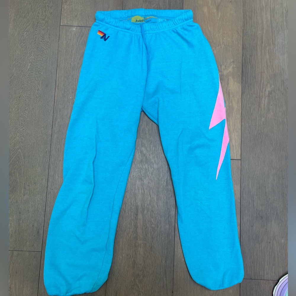 Aviator Nation Blue Sweats. XS